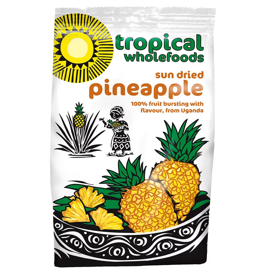 Tropical Wholefoods Organic Sun Dried Pineapple 100g