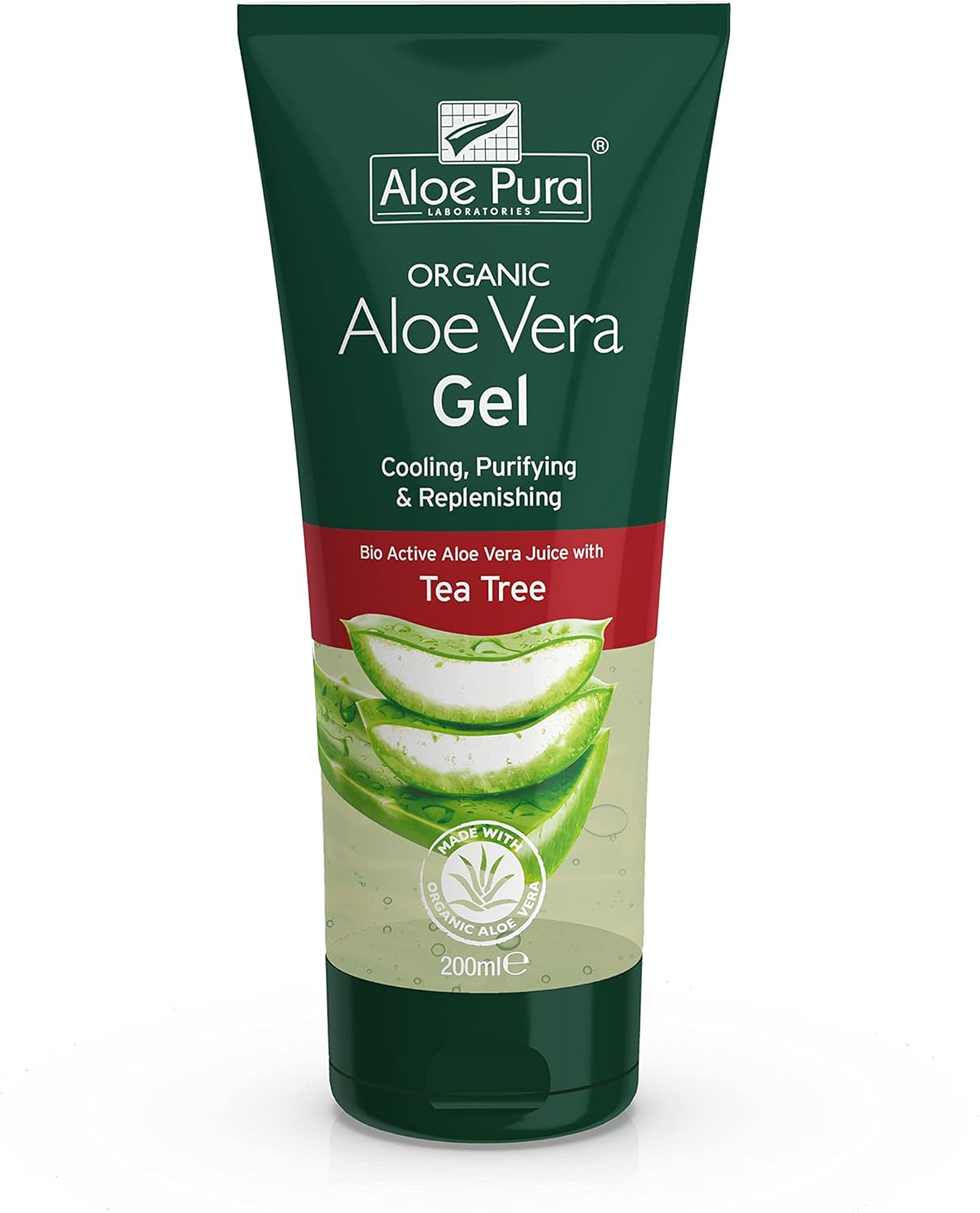 Organic Aloe Vera Gel with Tea Tree 200ml