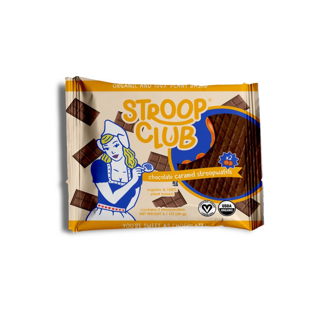 Stroop Club Chocolate Caramel Plant Based Stroopwafel - 60g
