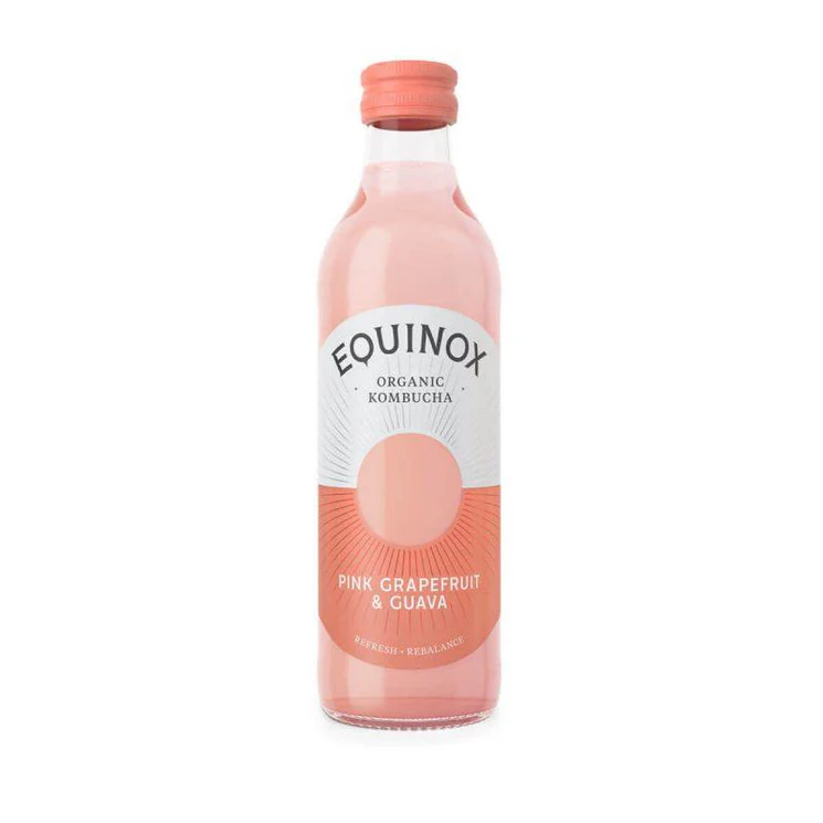 Equinox Pink Grapefruit & Guava Kombucha 275ml