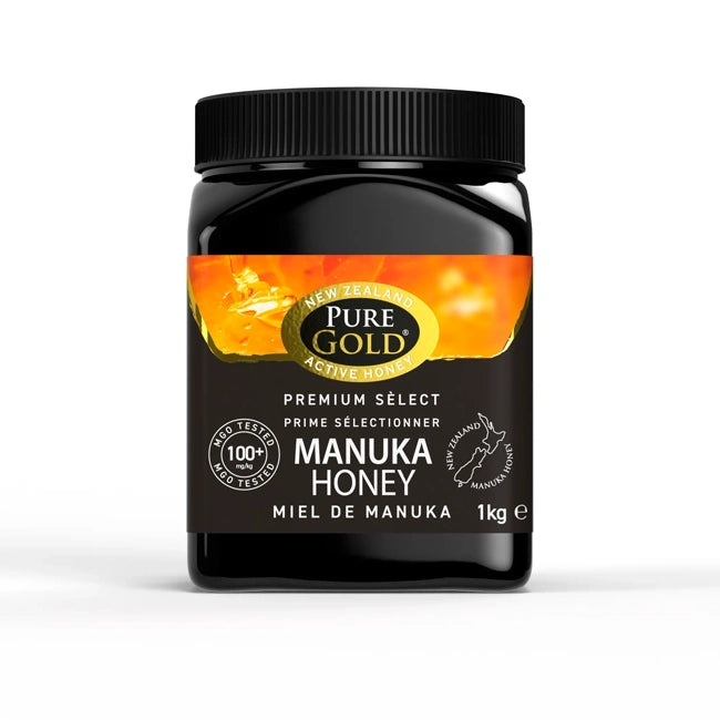 Manuka Honey MGO 100+ Family Size 1kg | Pure Gold New Zealand Active Honey