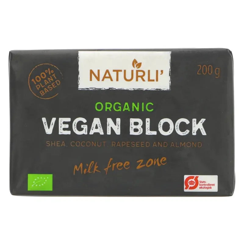 Naturli Organic Vegan Butter Block 200g