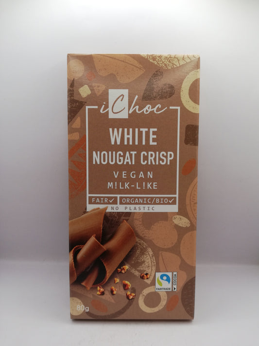 iChoc White Nougat Crisp Chocolate