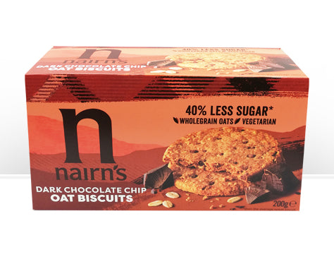 Nairns Dark Chocolate Chip Oat Biscuits