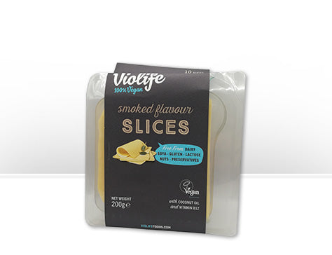 Violife Smoky Cheddar Flavour Slices 200g